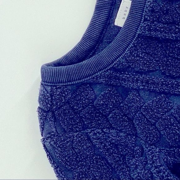 🐱Baby GAP Navy Texture Chenillle 18-24M {U} - Picture 1 of 4